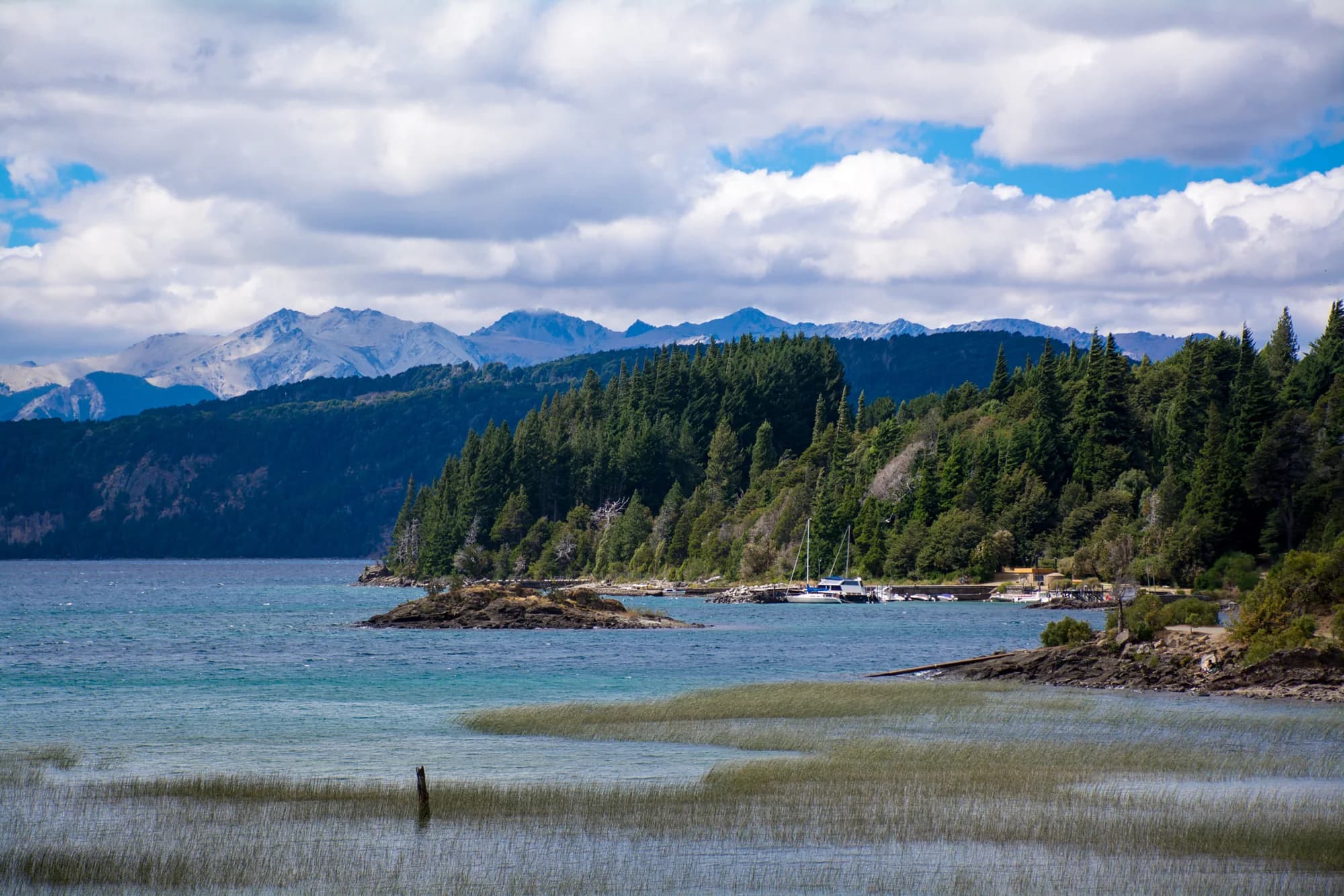 Lake Llao Llao and forested shoreline near Bariloche, Argentina